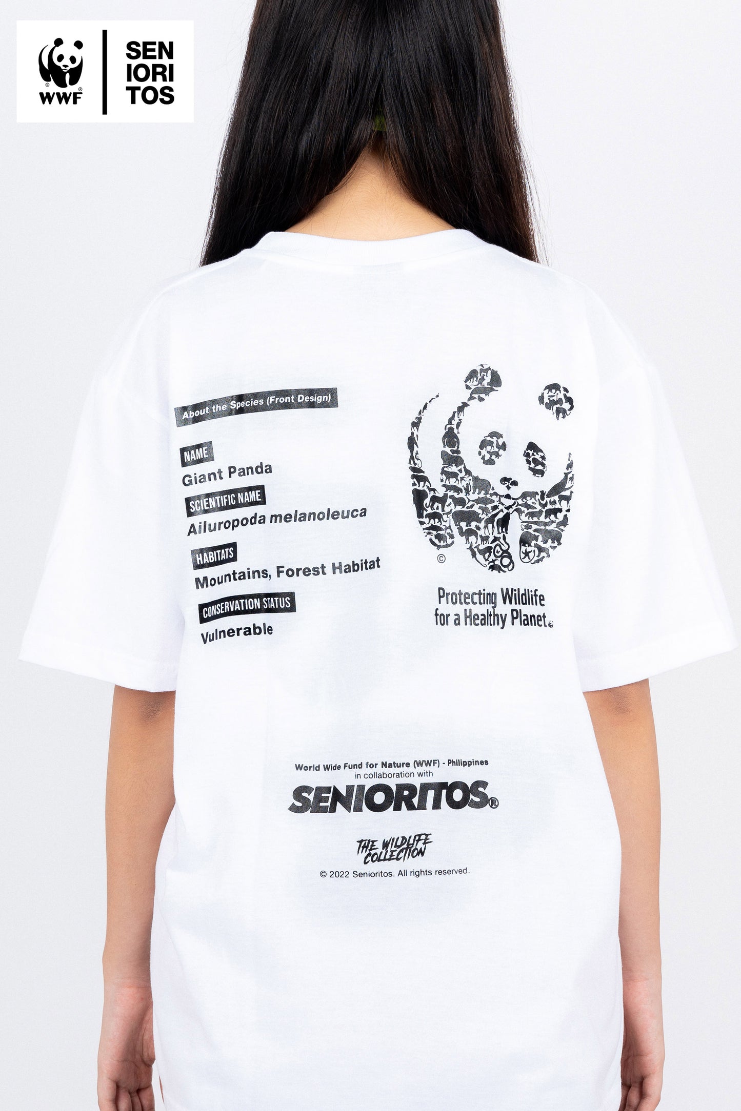GIANT PANDA TEE | WHITE (WWF® x SENIORITOS® COLLABORATION)