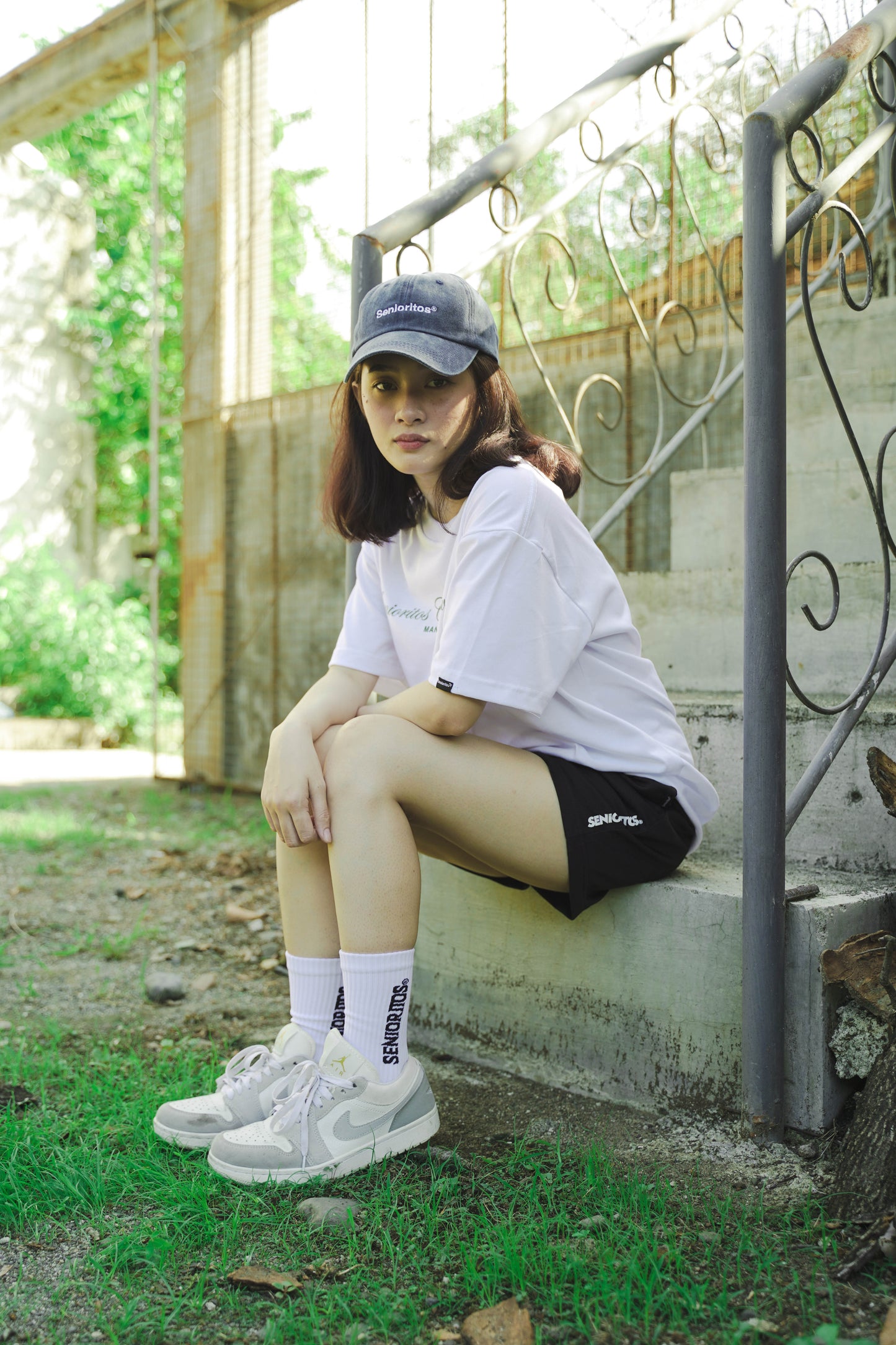 ATHLEISURE — SEMI CREW KNITTED SPORT SOCKS 01 | WHITE