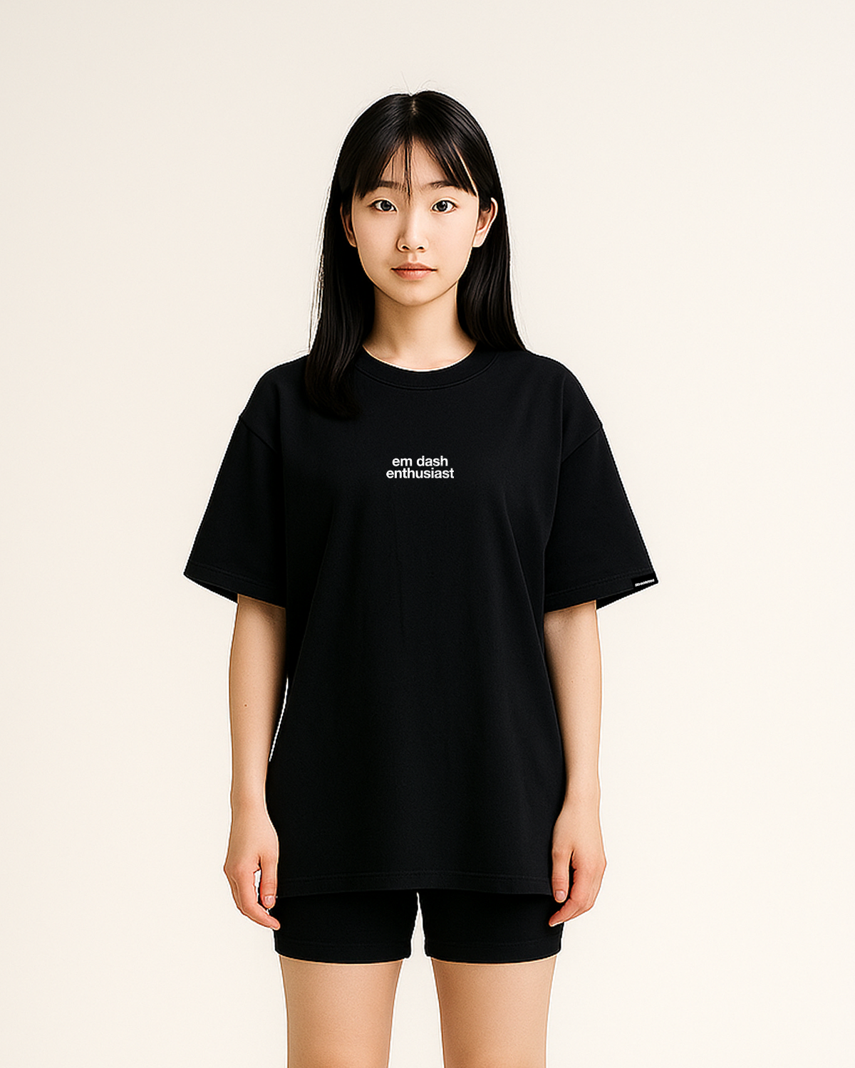 EM DASH ENTHUSIAST TEE | BLACK