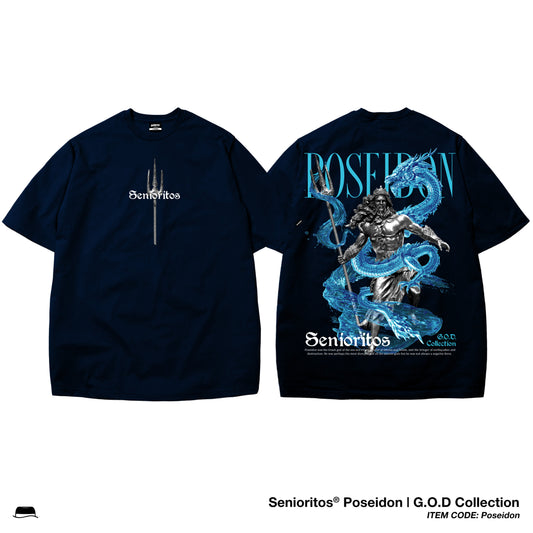 POSEIDON TEE | DARK BLUE