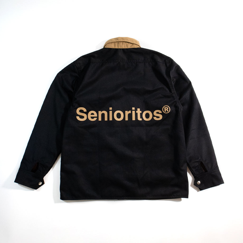 SIGMA SNAP BUTTON DOWN COLLARED JACKET 01 | BLACK