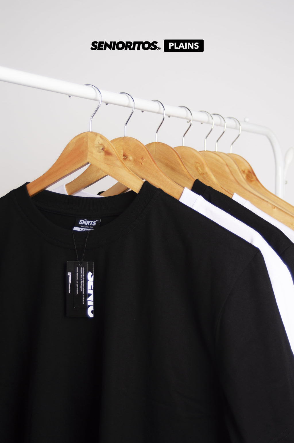 REGULAR PLAIN TEE | BLACK