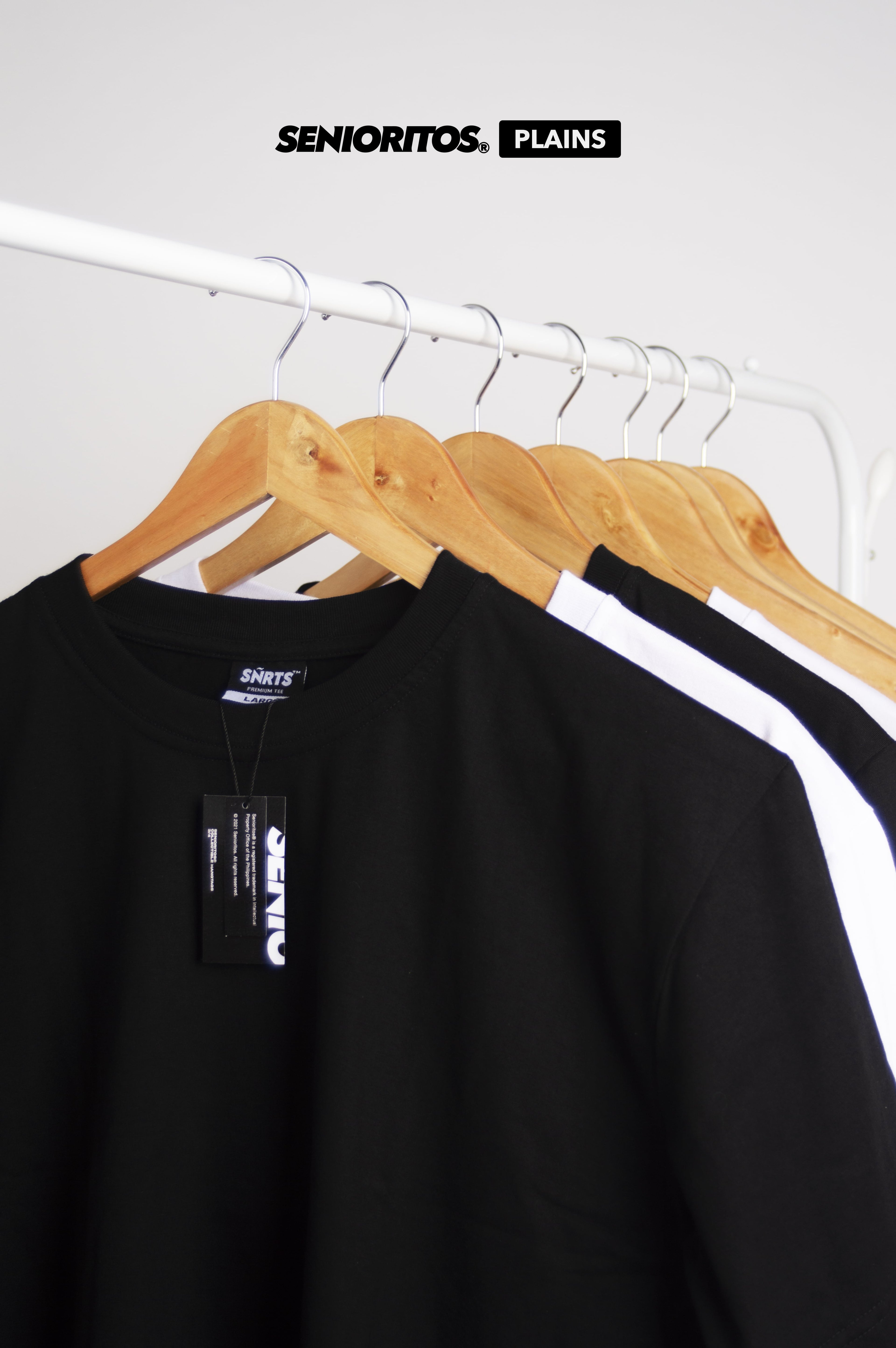 REGULAR PLAIN TEE | BLACK