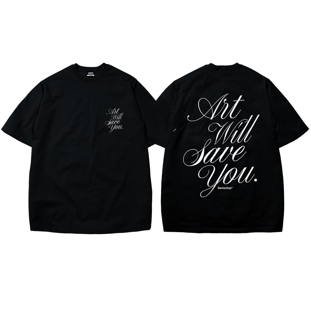 ART WILL SAVE YOU TEE | BLACK