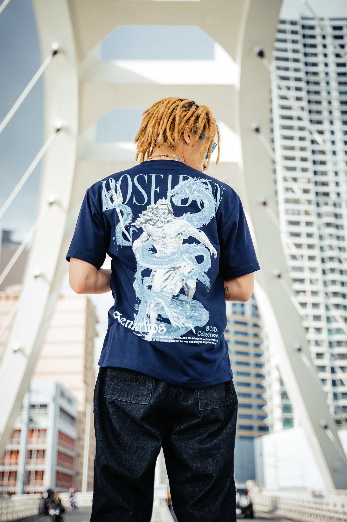 POSEIDON TEE | DARK BLUE