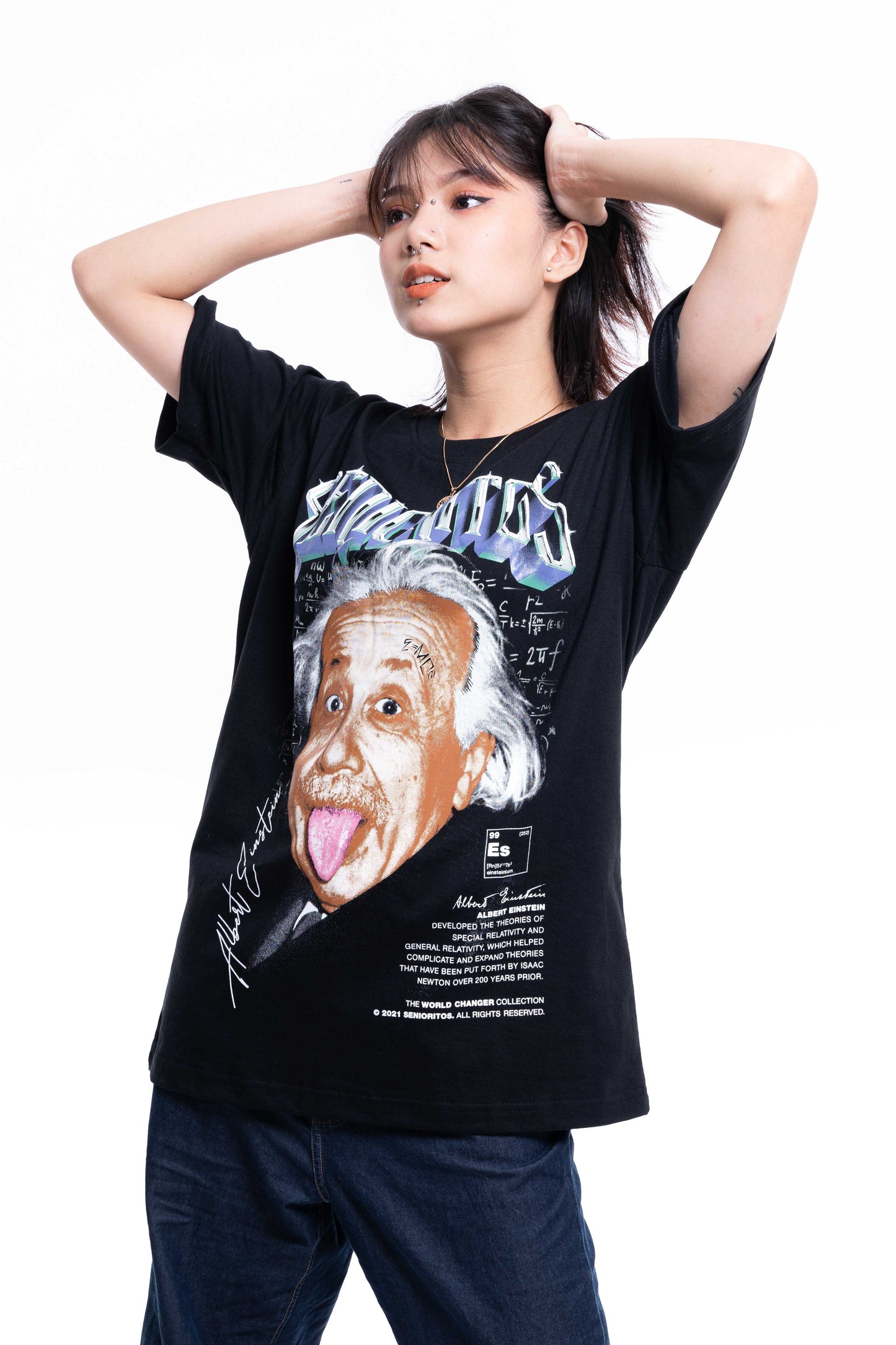 EINSTEIN TEE | BLACK