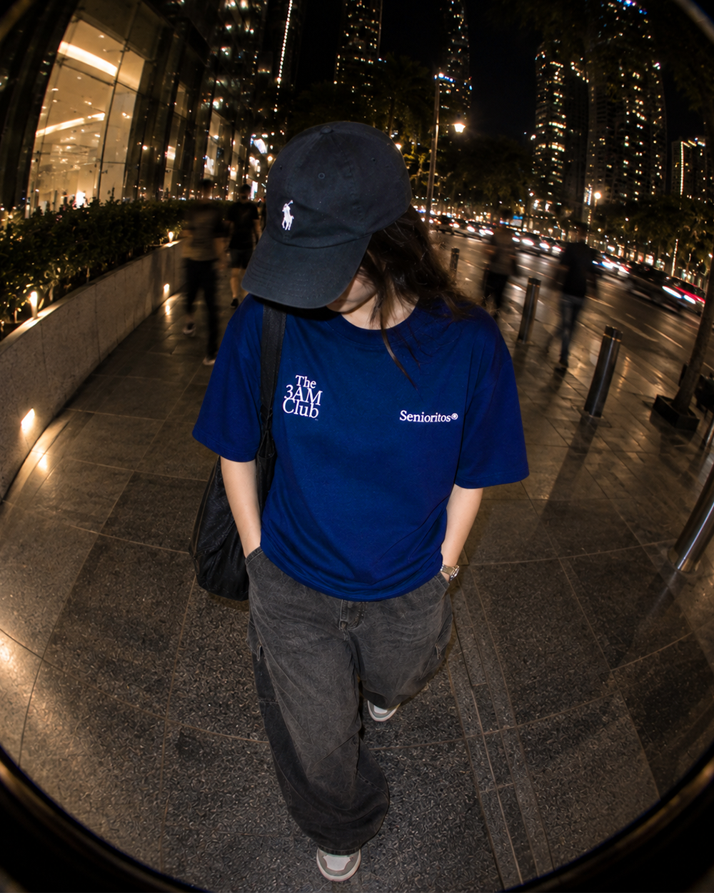 3AM CLUB BOXY TEE | MIDNIGHT BLUE