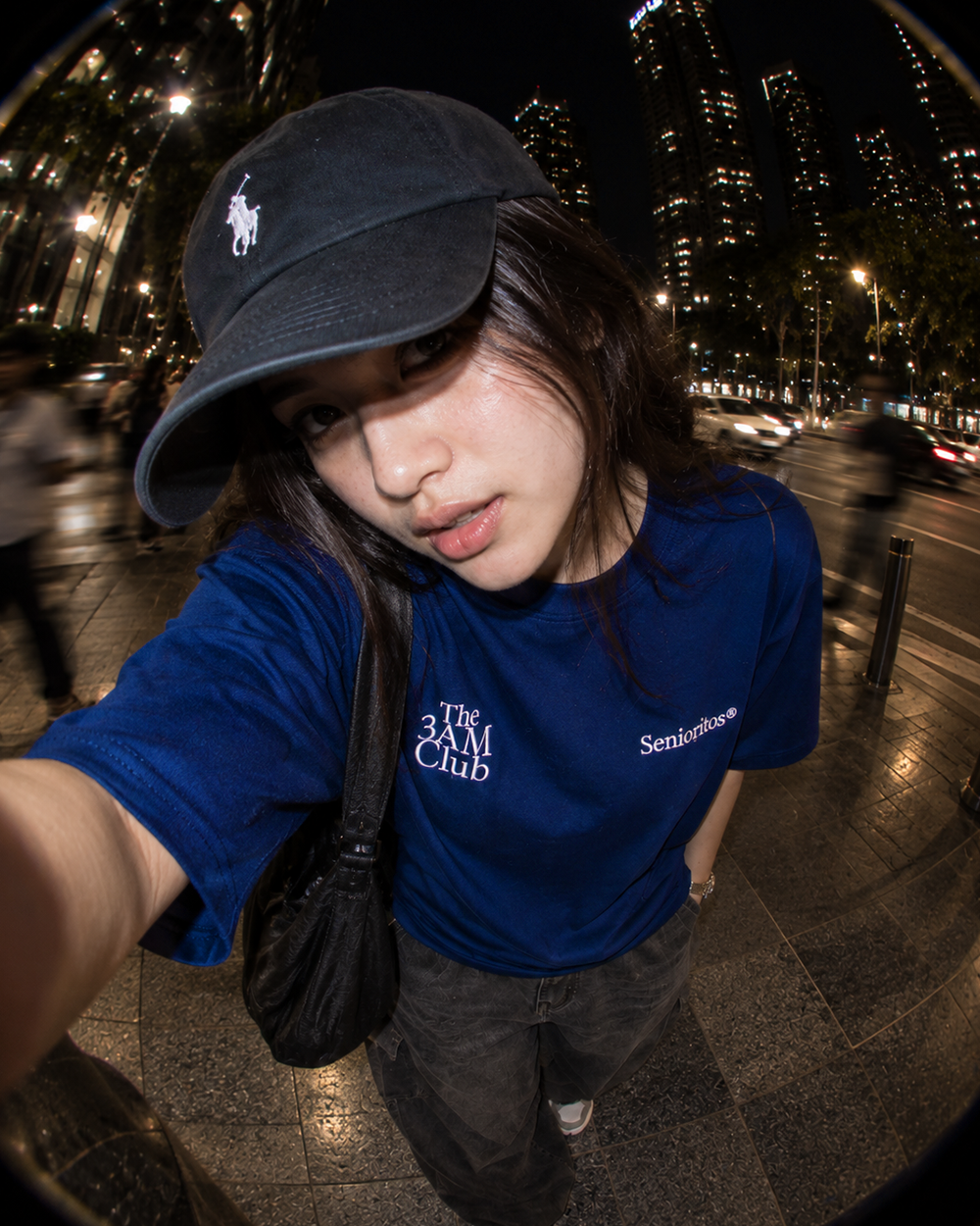 3AM CLUB BOXY TEE | MIDNIGHT BLUE