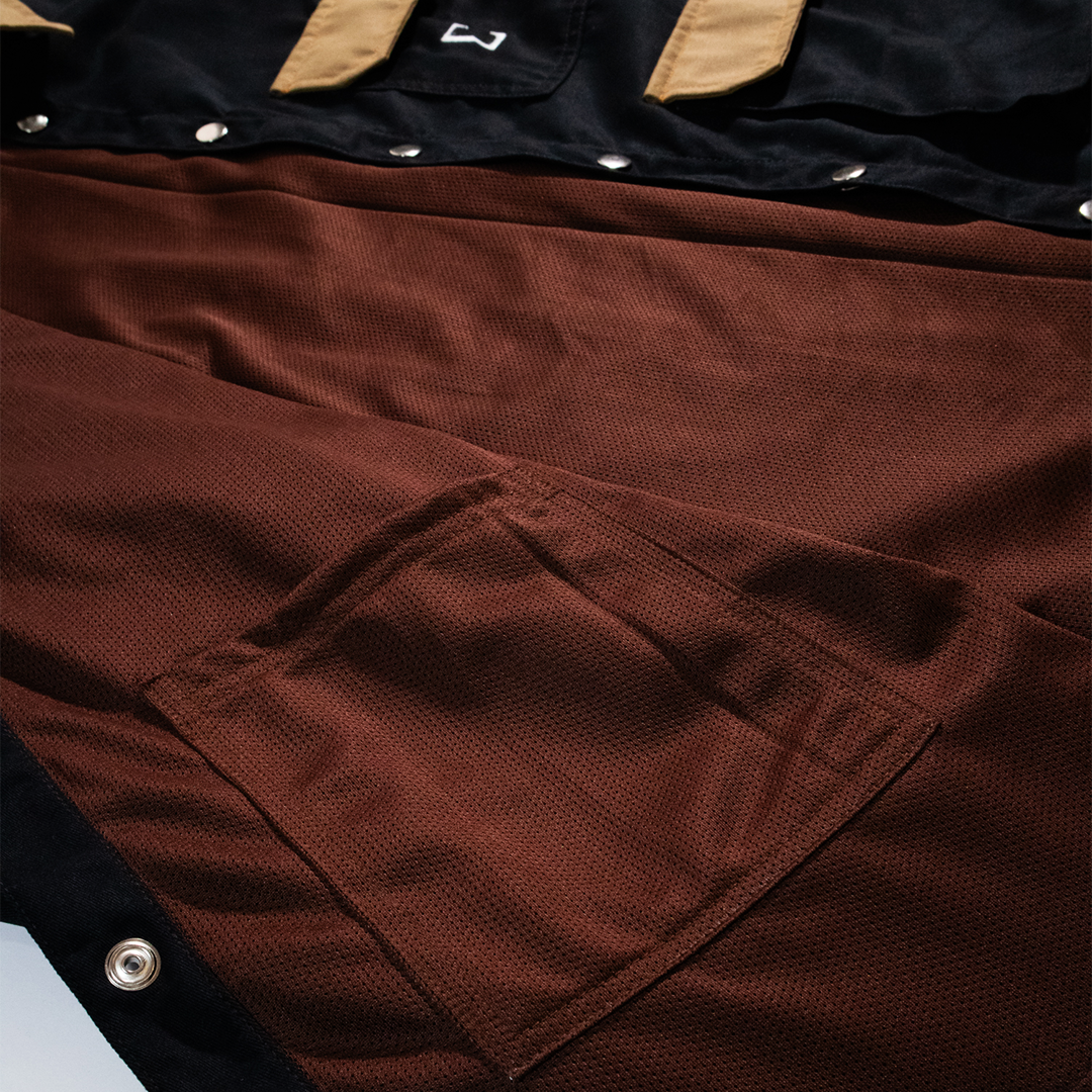 SIGMA SNAP BUTTON DOWN COLLARED JACKET 01 | BLACK