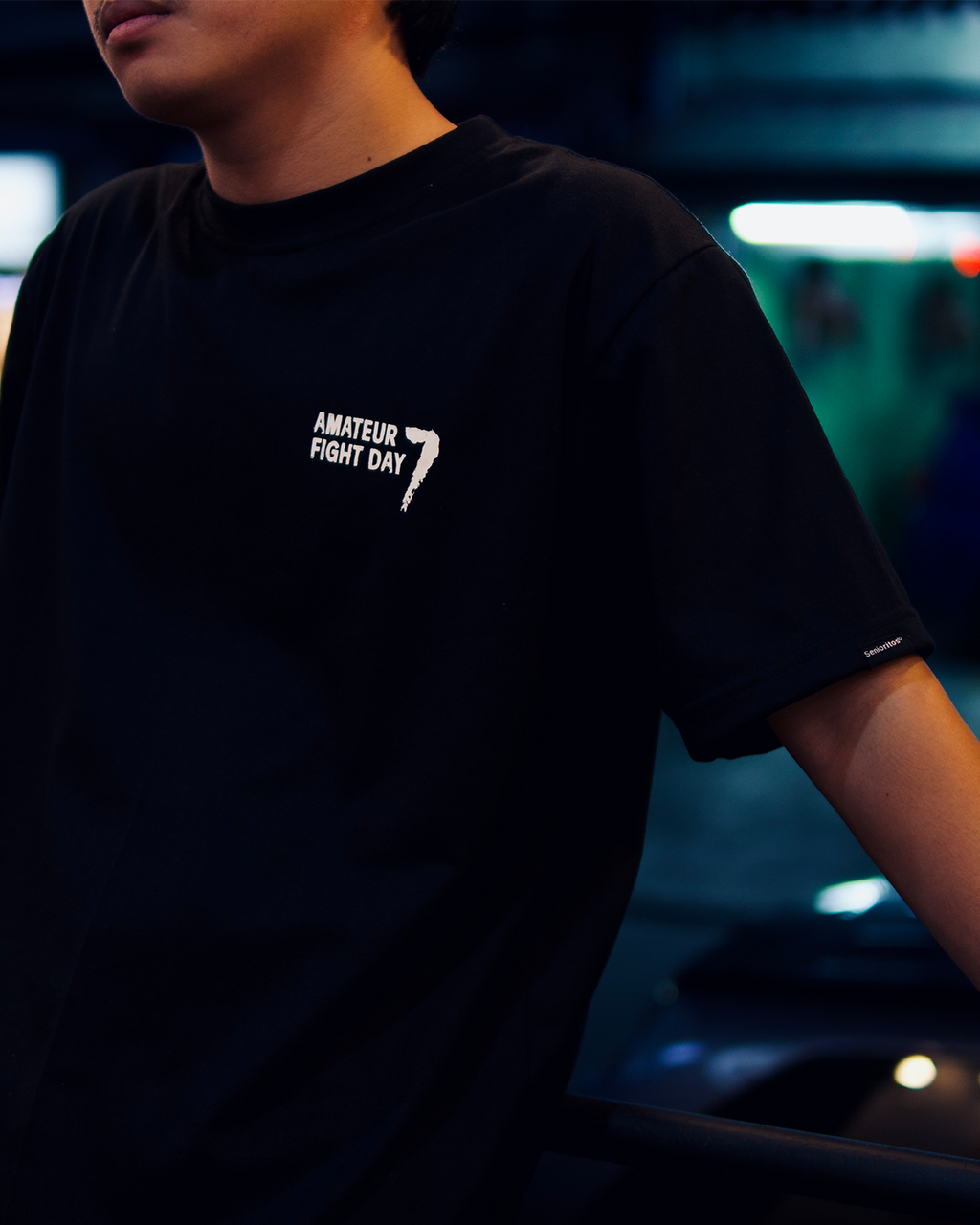 FIGHT DAY TEE | BLACK | THE LAB X SENIORITOS® COLLABORATION