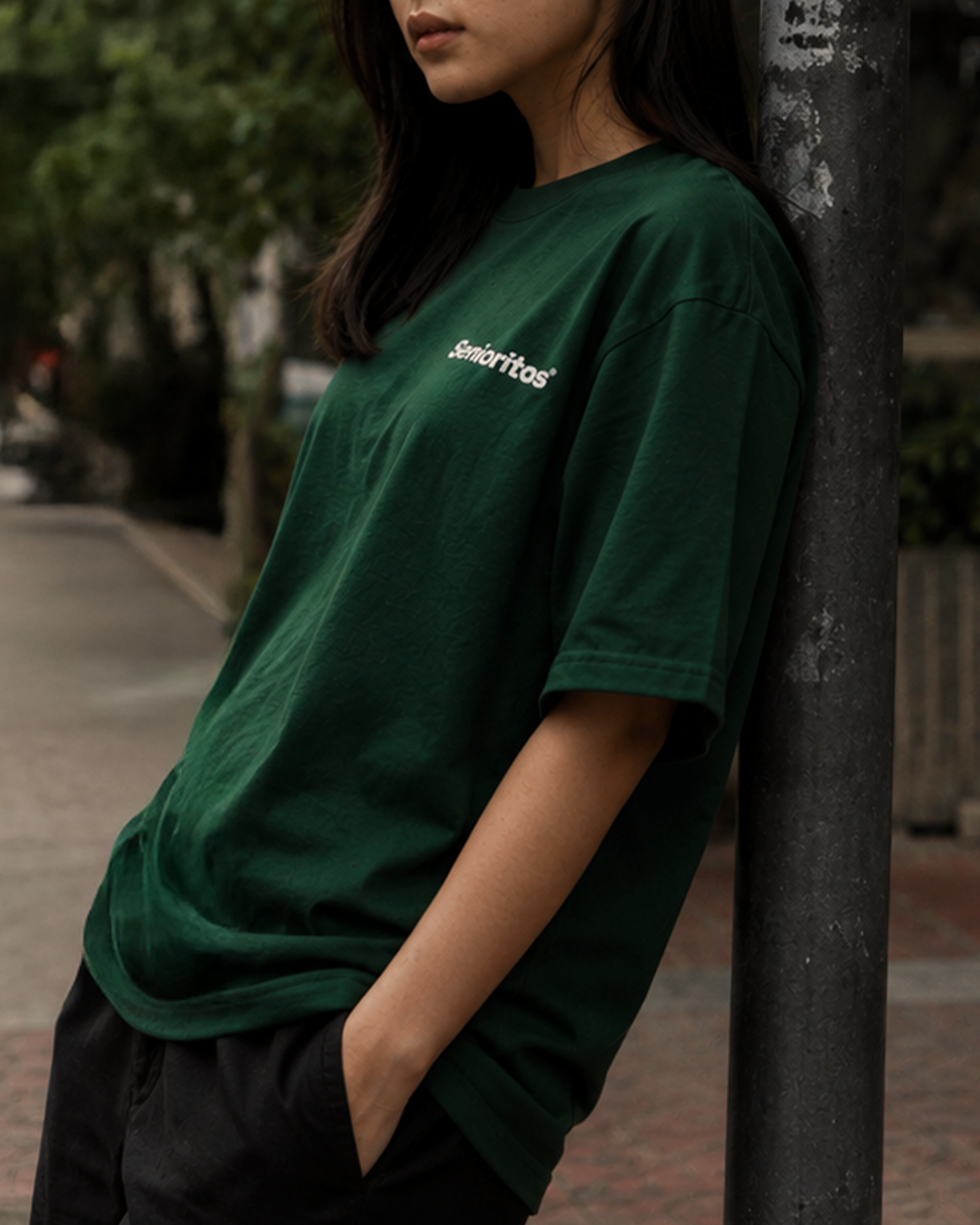 ITALIC TEE | SACRAMENTO GREEN