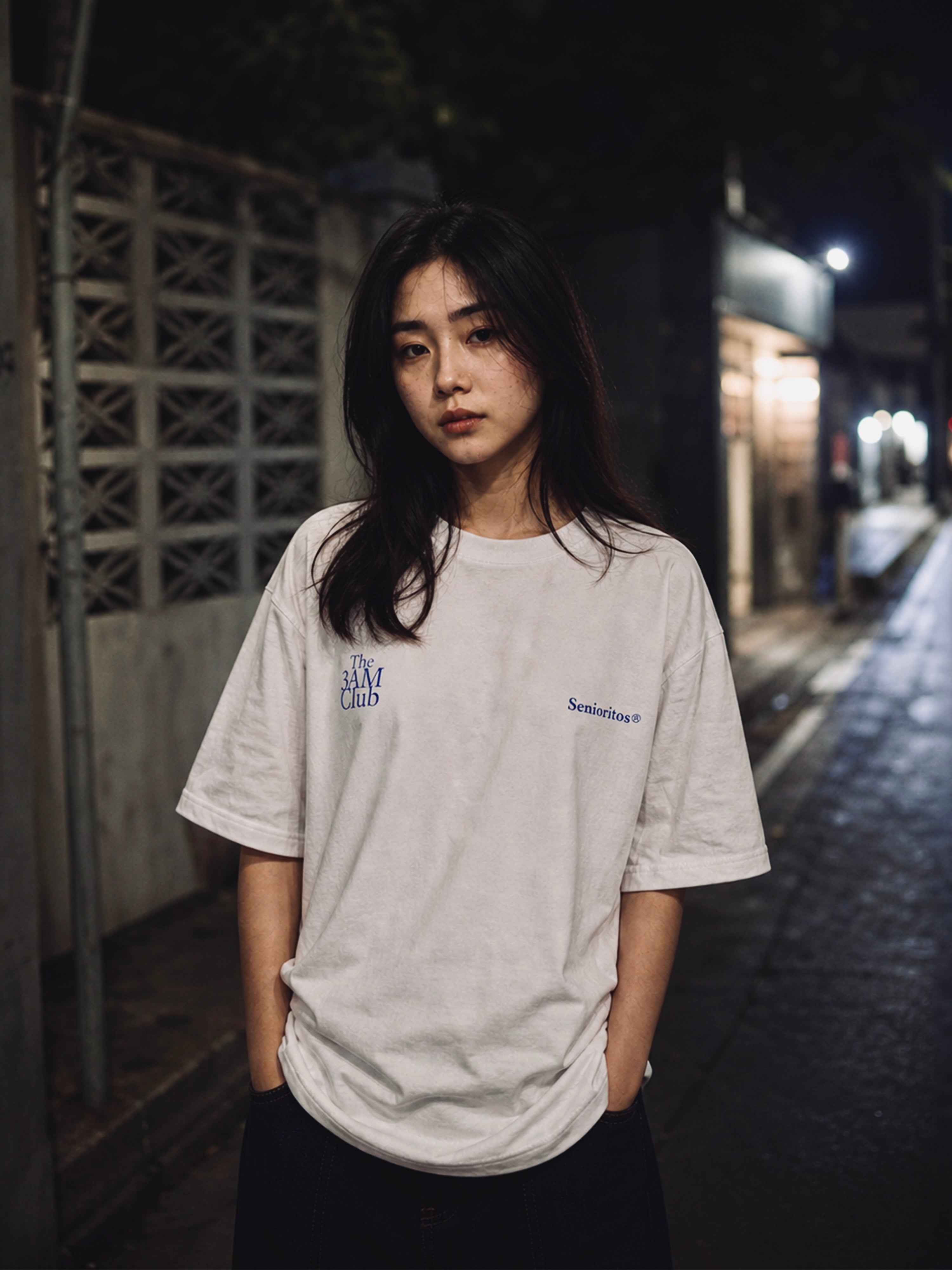 3AM CLUB BOXY TEE | CLEAR WHITE