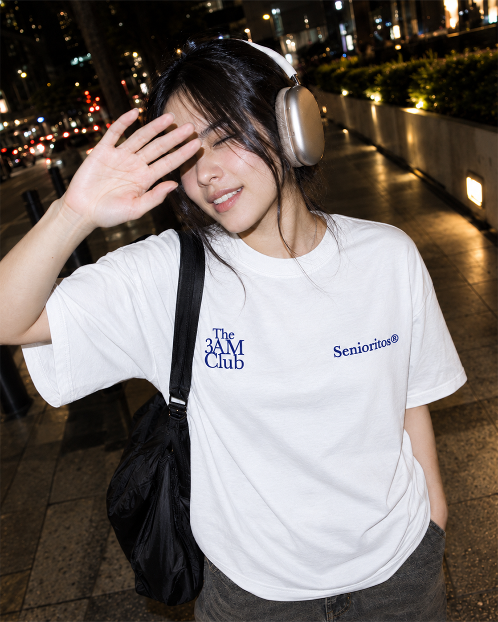 3AM CLUB BOXY TEE | CLEAR WHITE