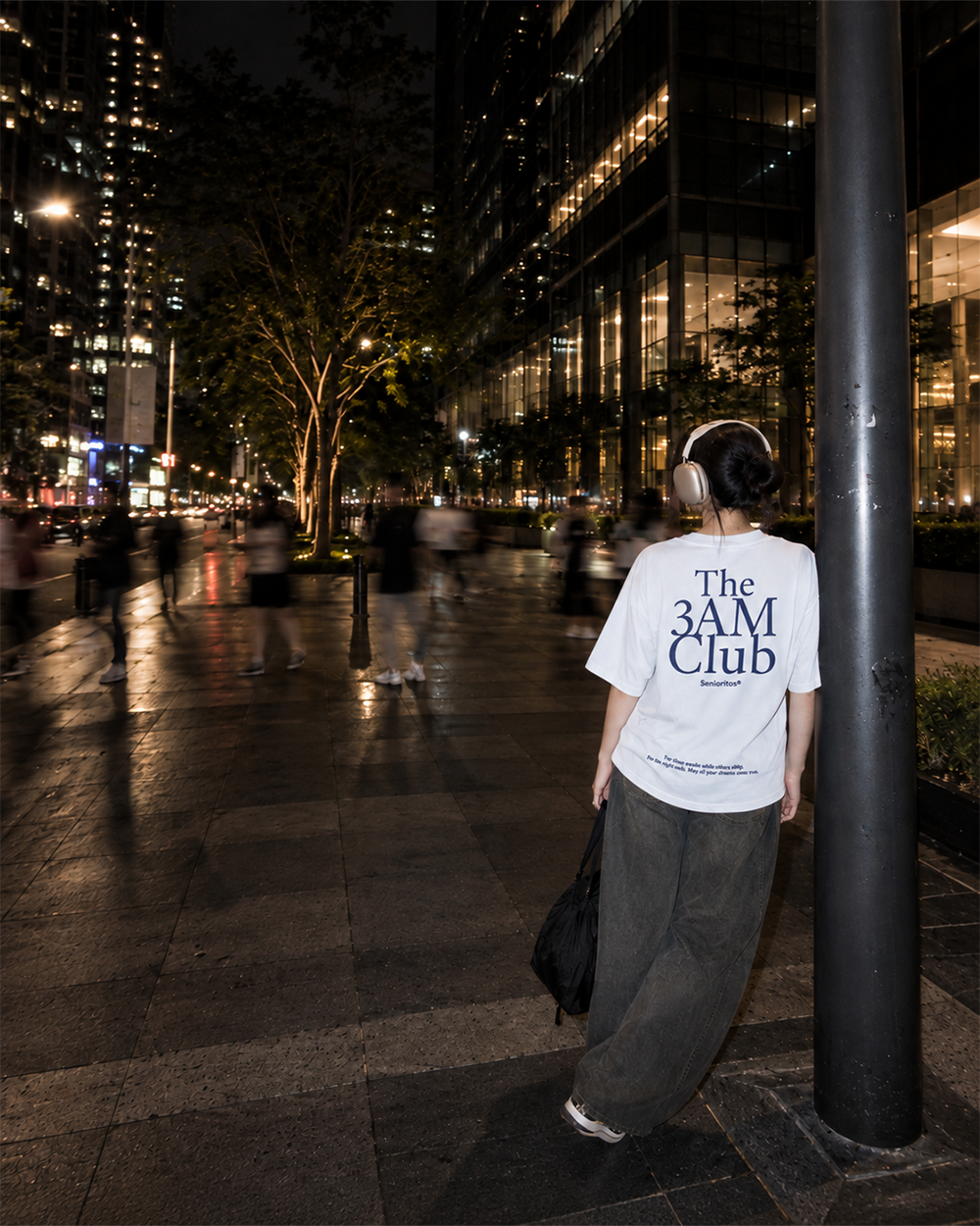 3AM CLUB BOXY TEE | CLEAR WHITE