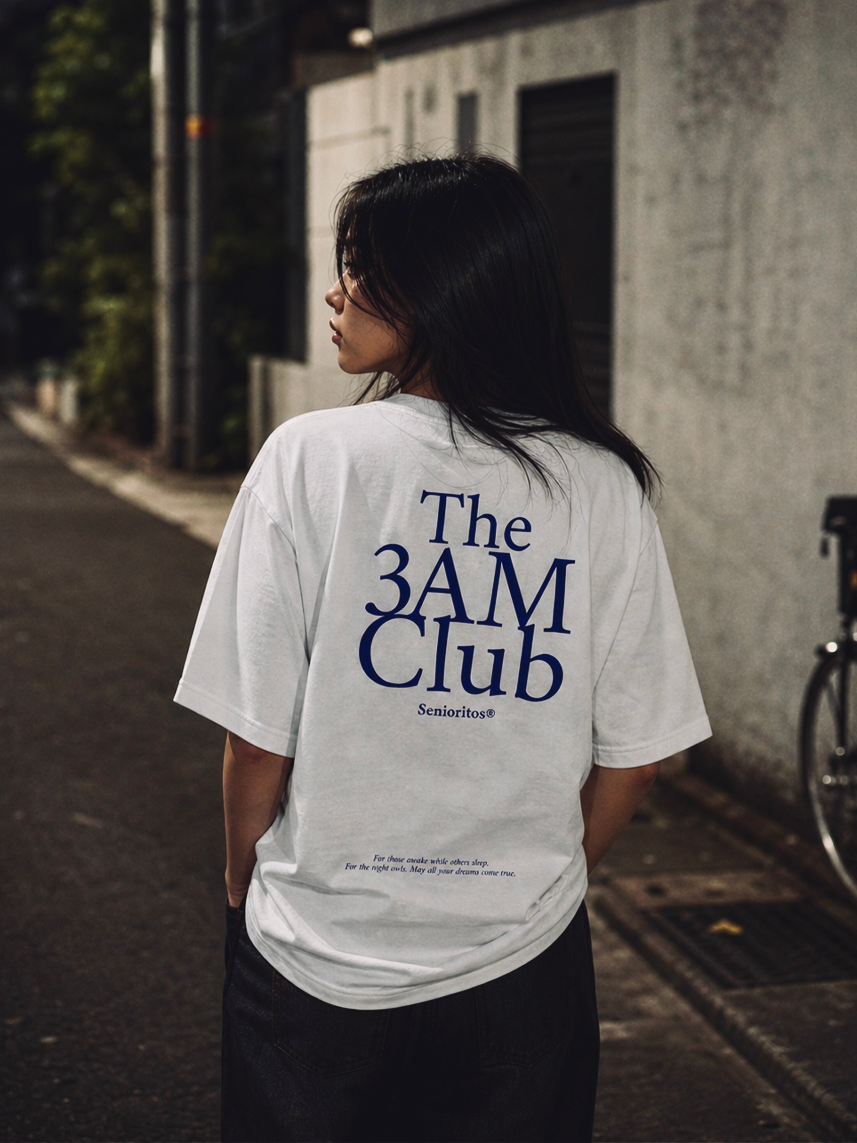 3AM CLUB BOXY TEE | CLEAR WHITE
