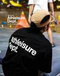 ATHLEISURE DEPT BOX TEE | BLACK