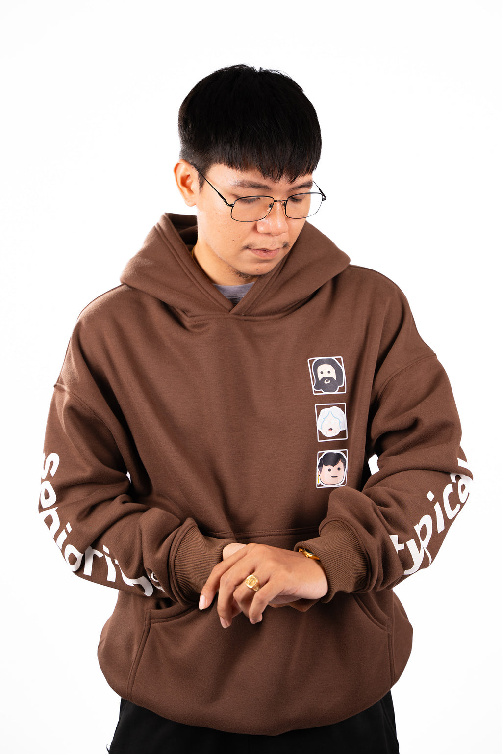 TPC DAY ONES OVERSIZED HOODIE | CHOCO BROWN | TPCxSENIORITOS® COLLABORATION