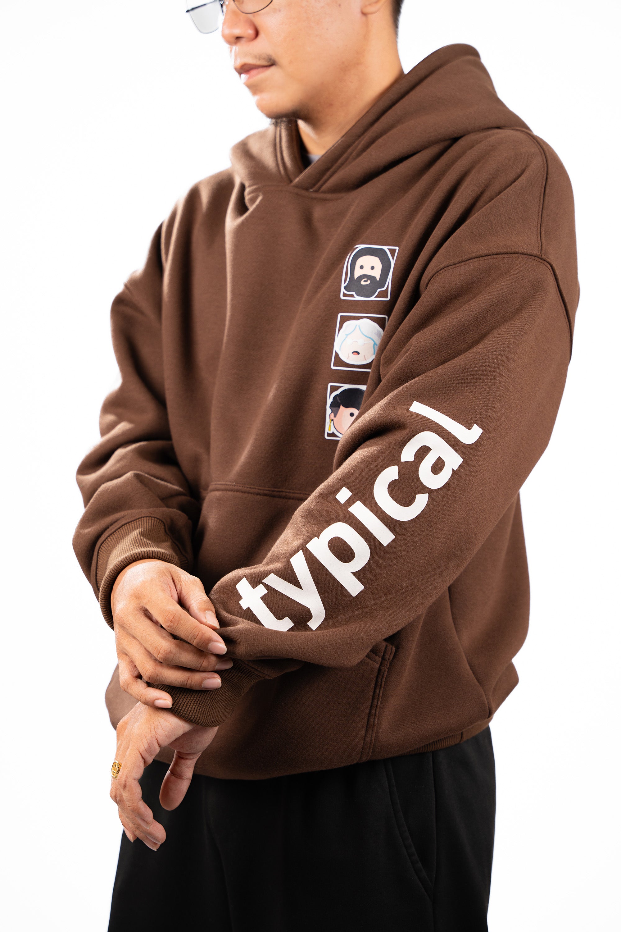 TPC DAY ONES OVERSIZED HOODIE | CHOCO BROWN | TPCxSENIORITOS® COLLABORATION