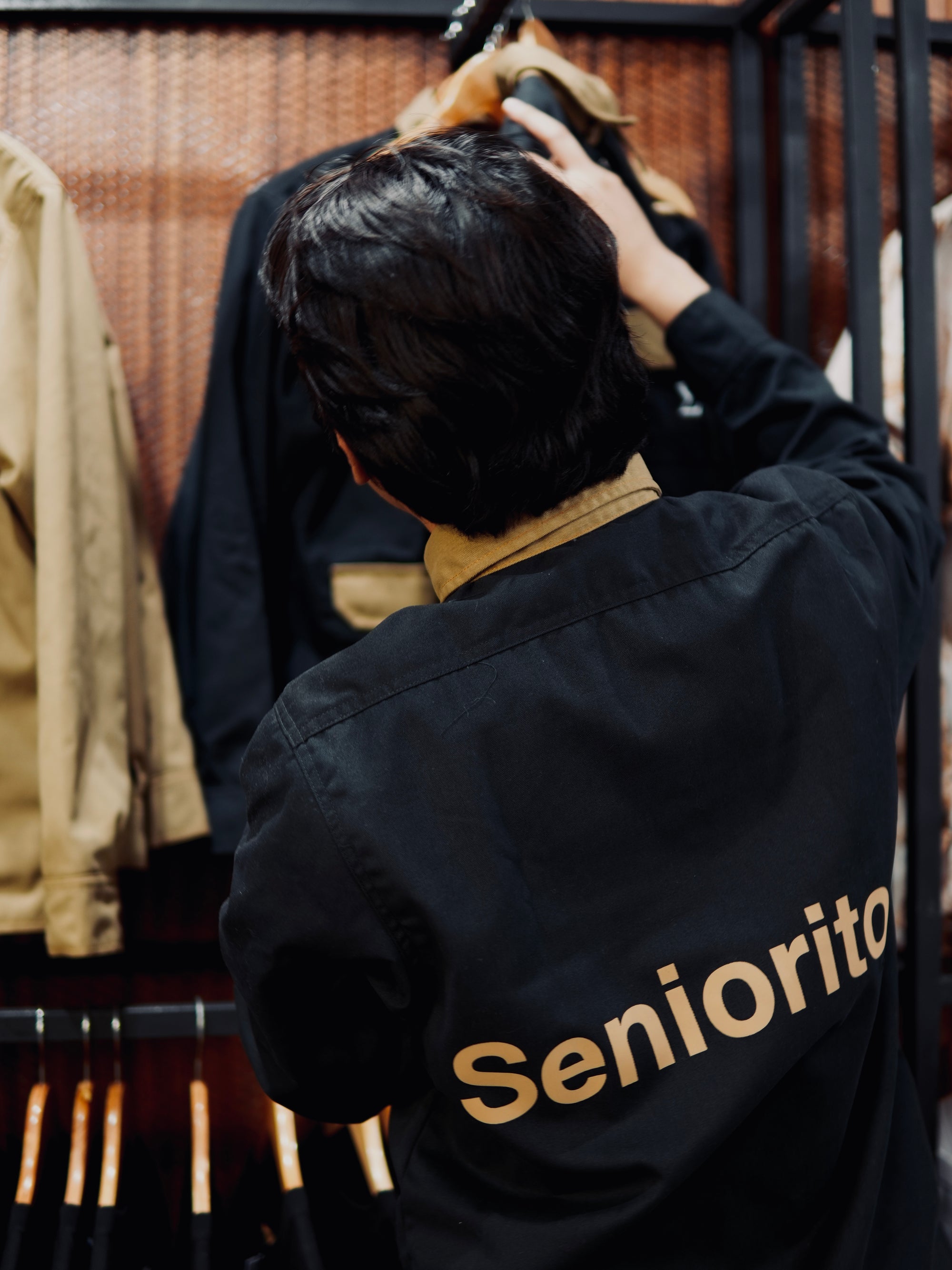 SIGMA SNAP BUTTON DOWN COLLARED JACKET 01 | BLACK