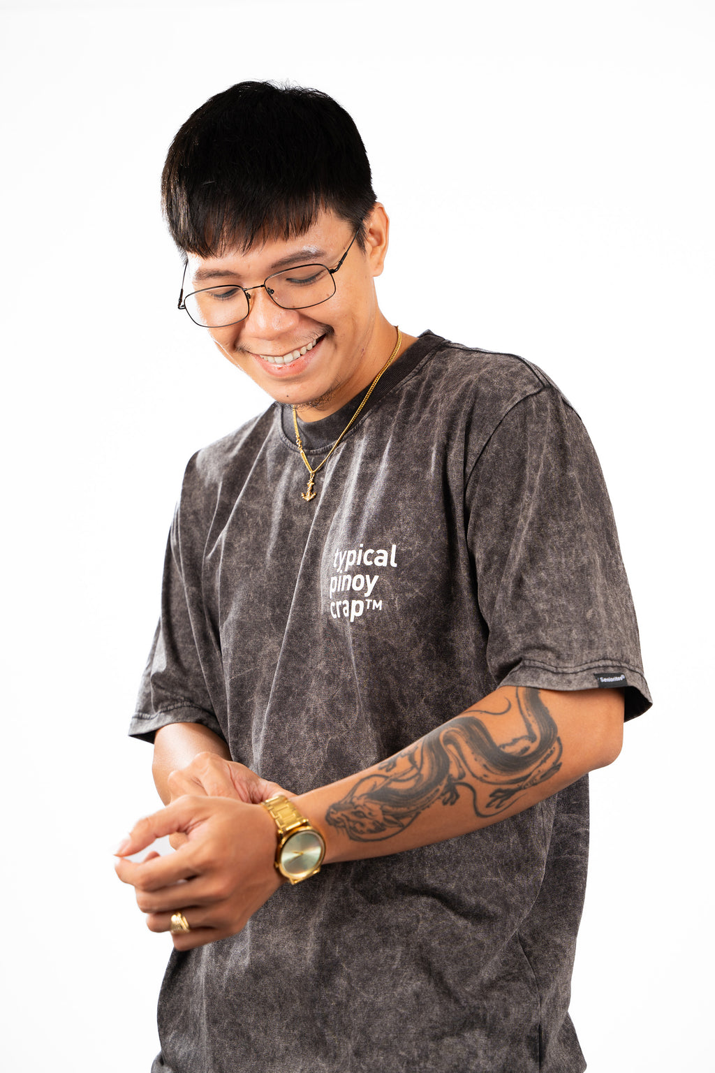 TPC ACID TEE (OVERSIZED) | BLACK | TPCxSENIORITOS® COLLABORATION