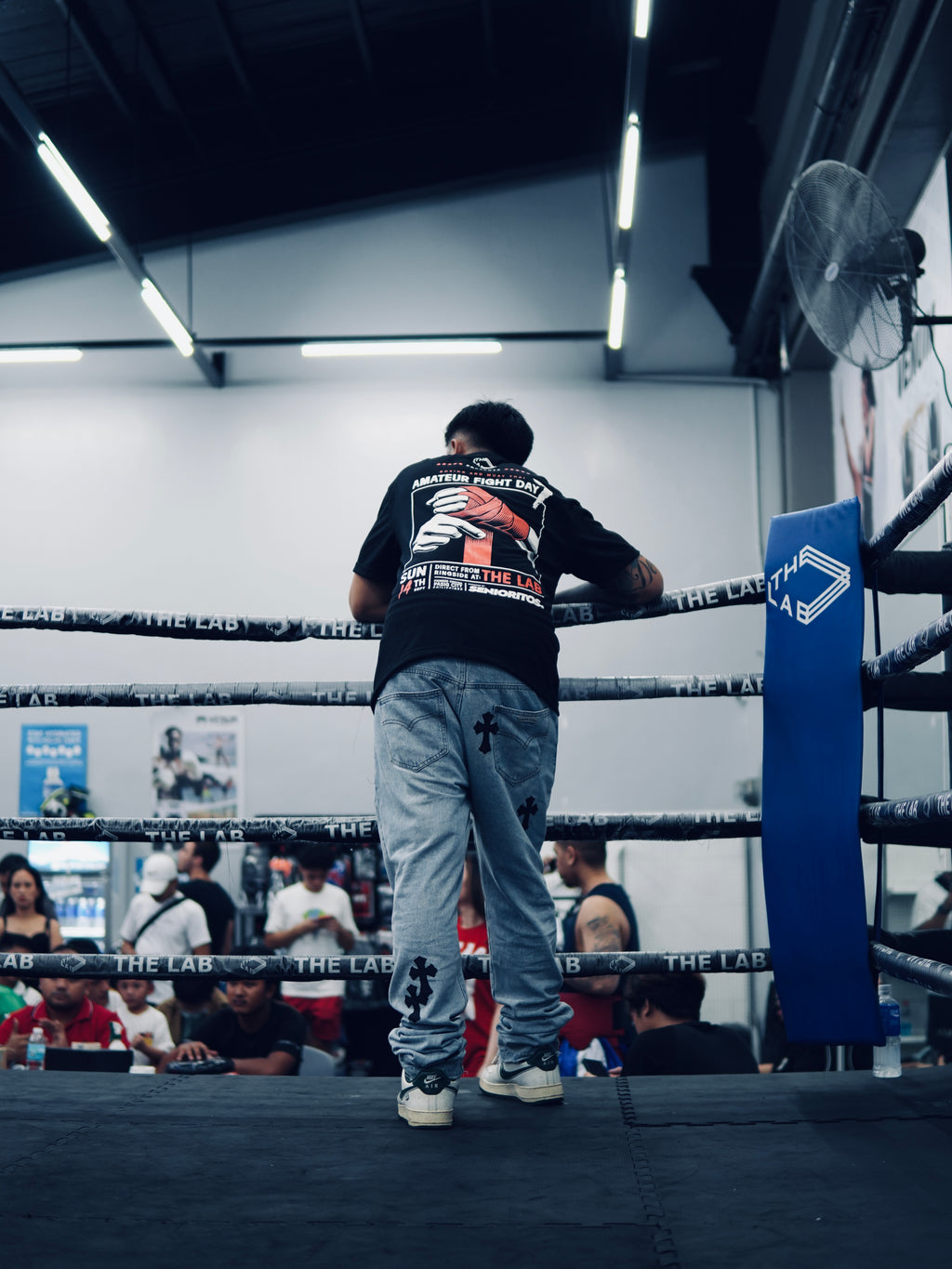 FIGHT DAY TEE | BLACK | THE LAB X SENIORITOS® COLLABORATION