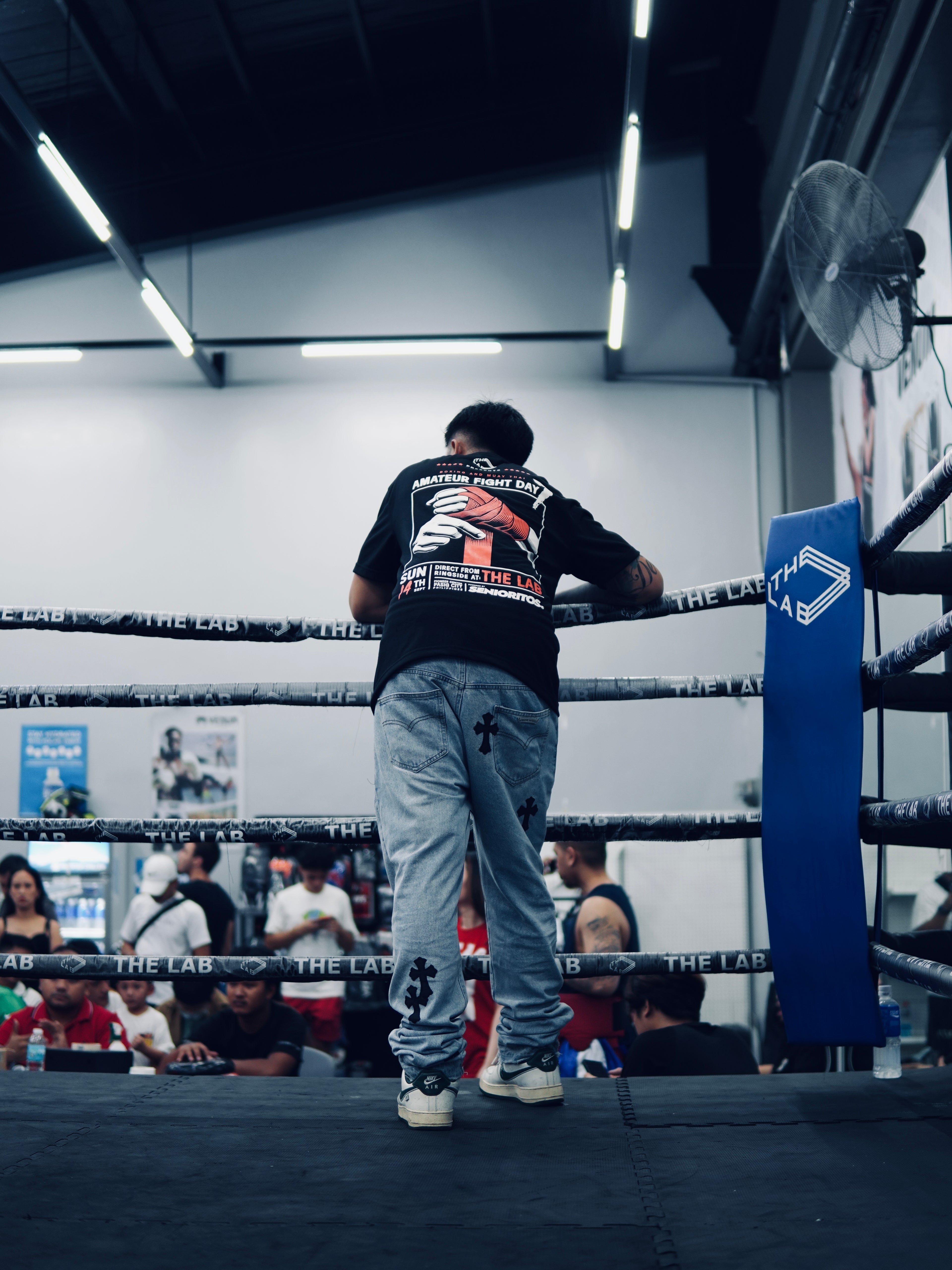 FIGHT DAY TEE | BLACK | THE LAB X SENIORITOS® COLLABORATION