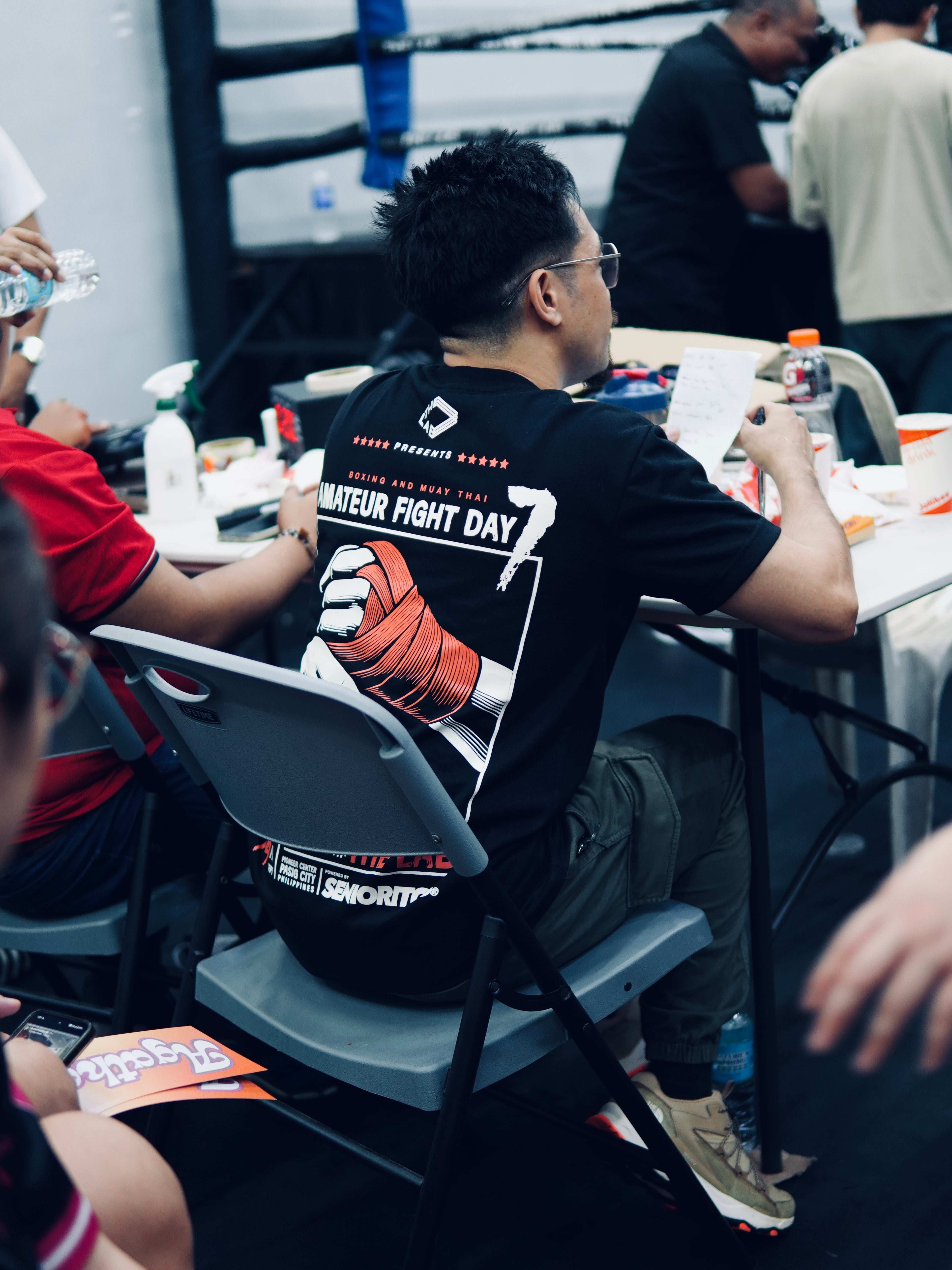 FIGHT DAY TEE | BLACK | THE LAB X SENIORITOS® COLLABORATION