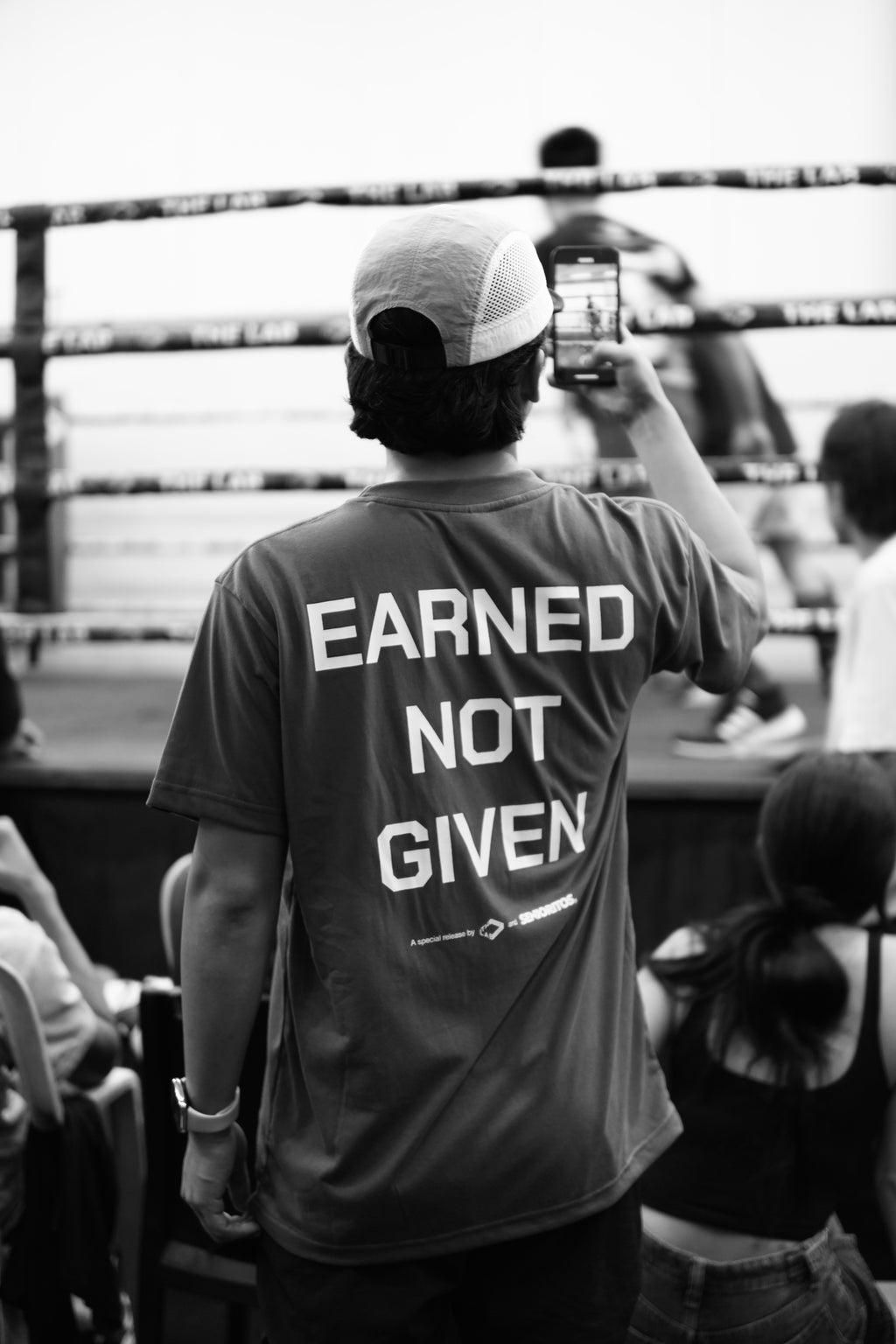 EARNED NOT GIVEN TEE | GREY | THE LAB X SENIORITOS® COLLABORATION