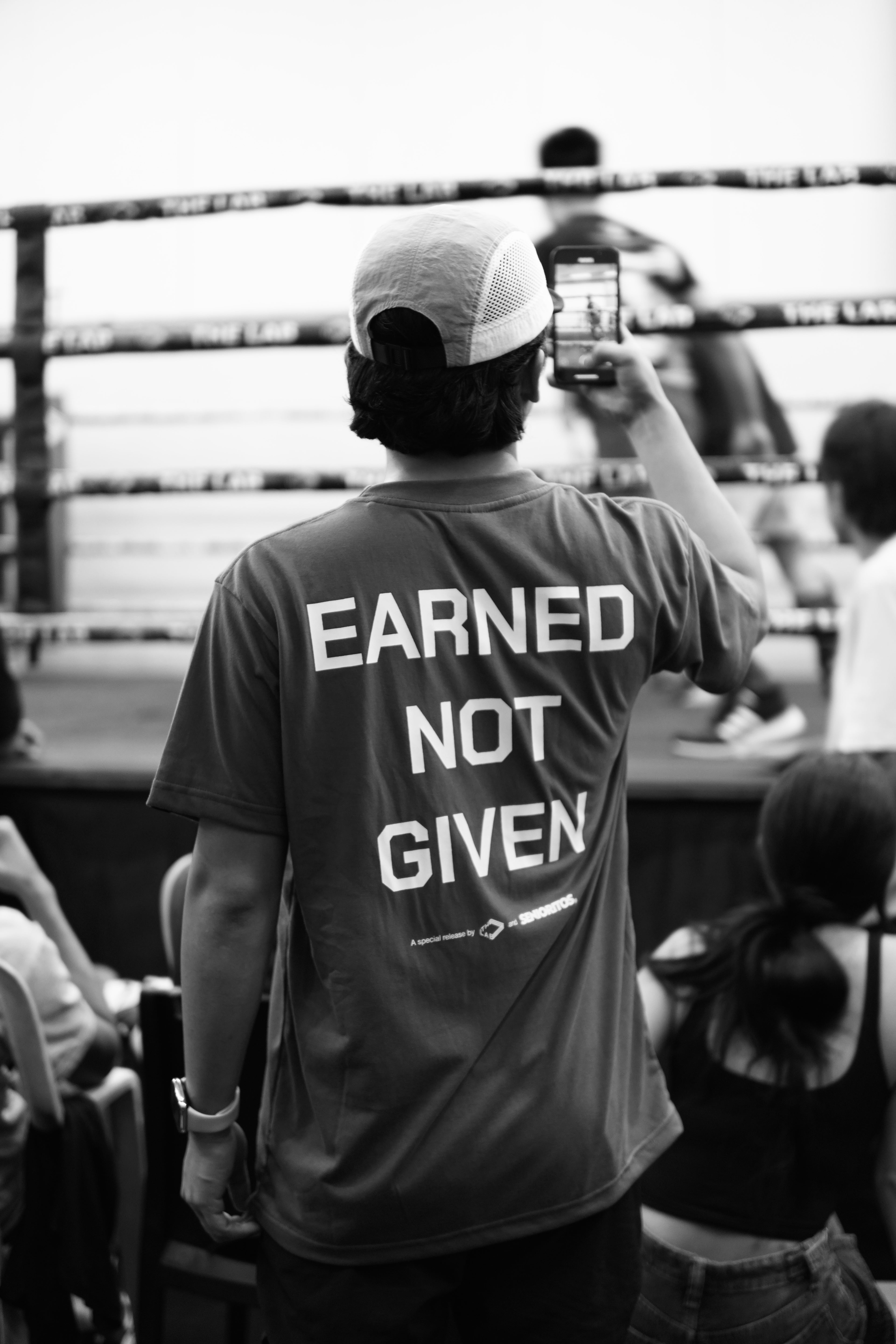EARNED NOT GIVEN TEE | GREY | THE LAB X SENIORITOS® COLLABORATION