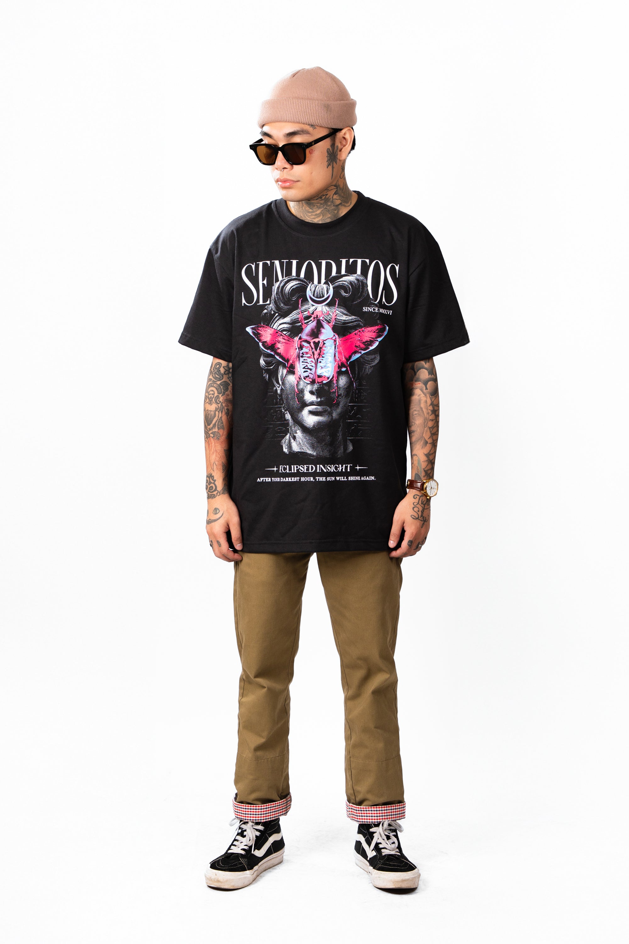 ECLIPSED INSIGHT (BEETLE) TEE | BLACK