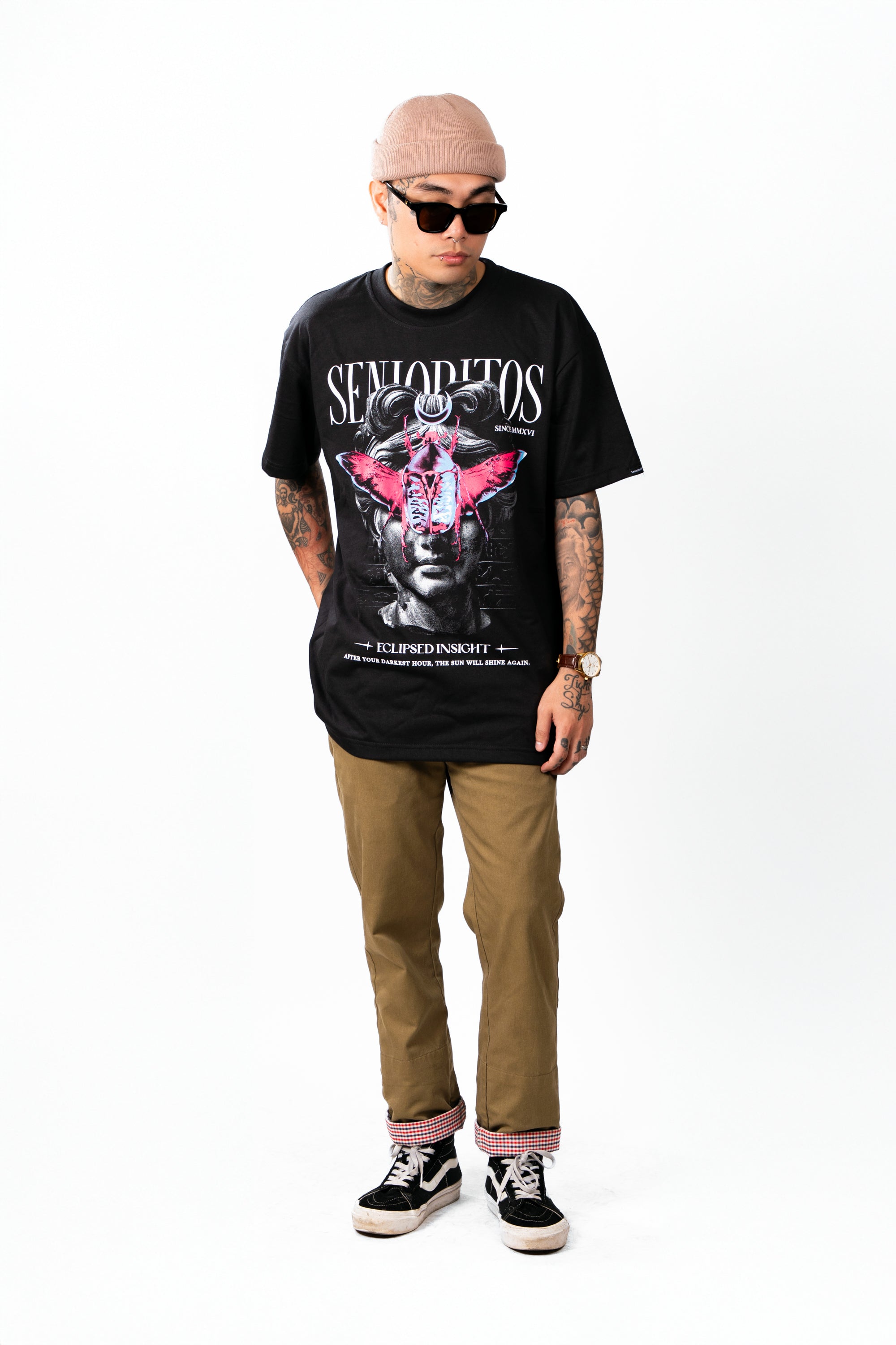 ECLIPSED INSIGHT (BEETLE) TEE | BLACK