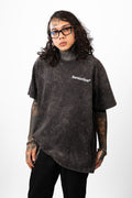 HELVETICA ACID OVERSIZED TEE | BLACK