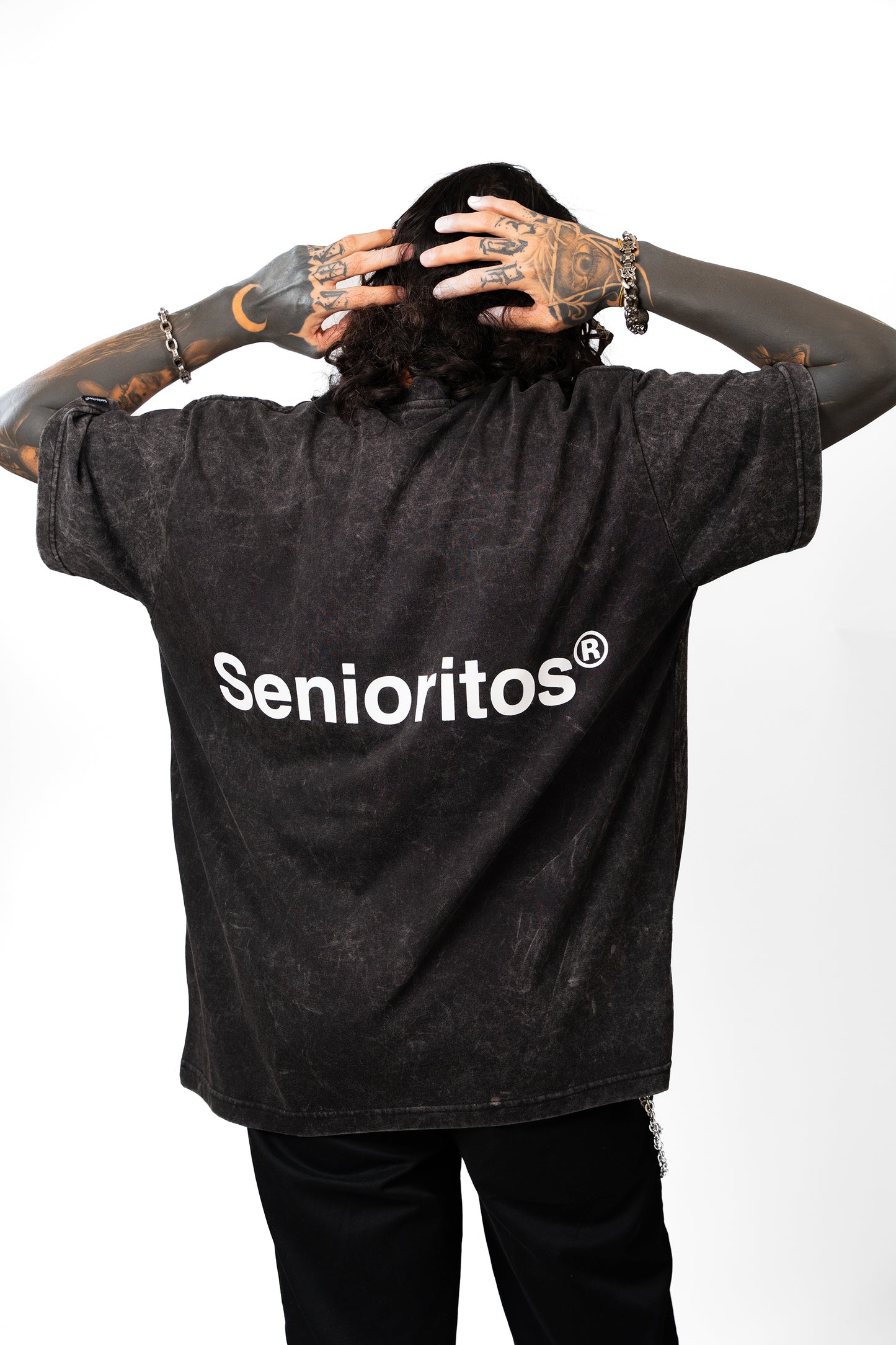 HELVETICA ACID TEE (OVERSIZED) | BLACK