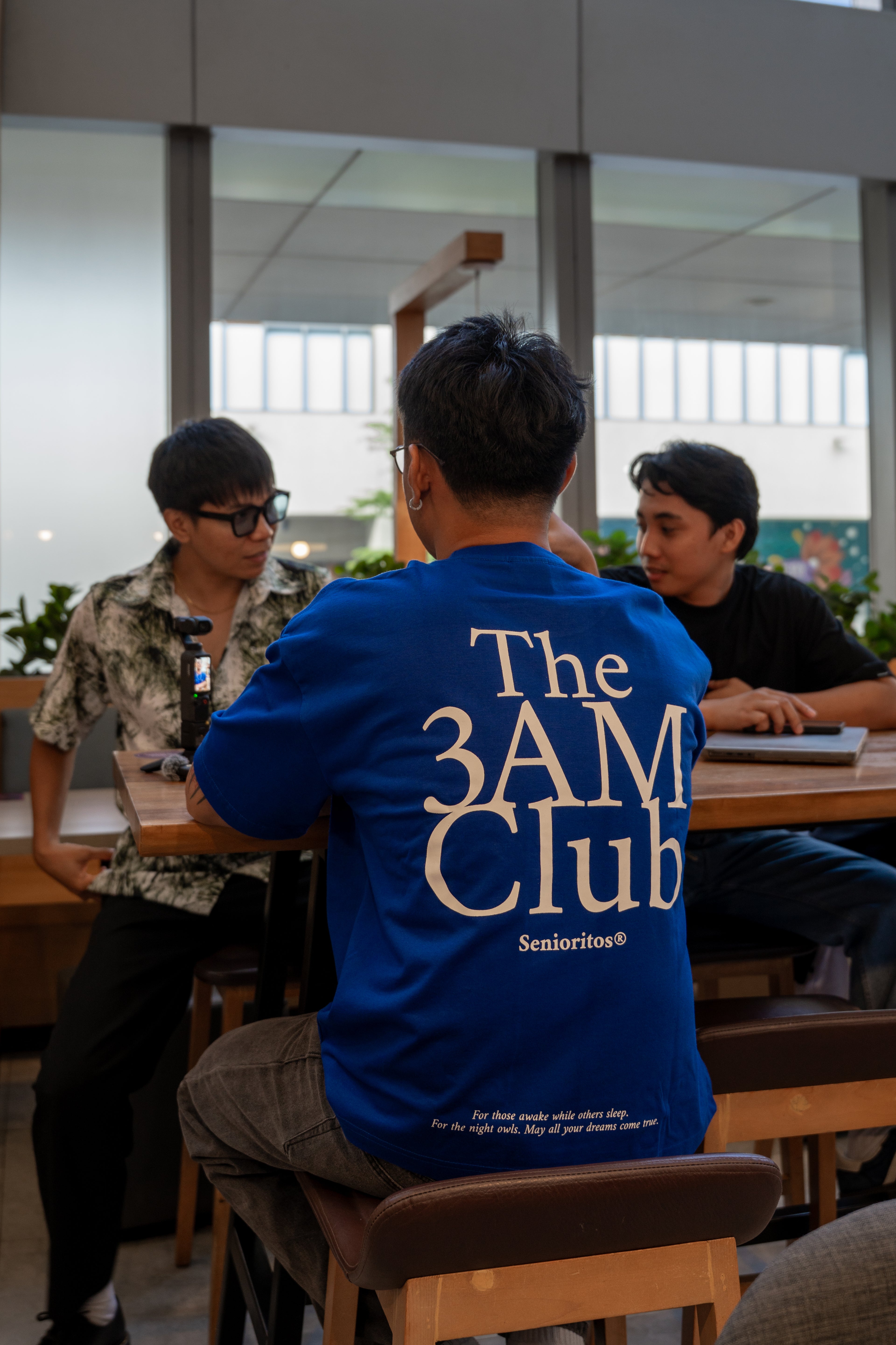 3AM CLUB BOXY TEE | MIDNIGHT BLUE