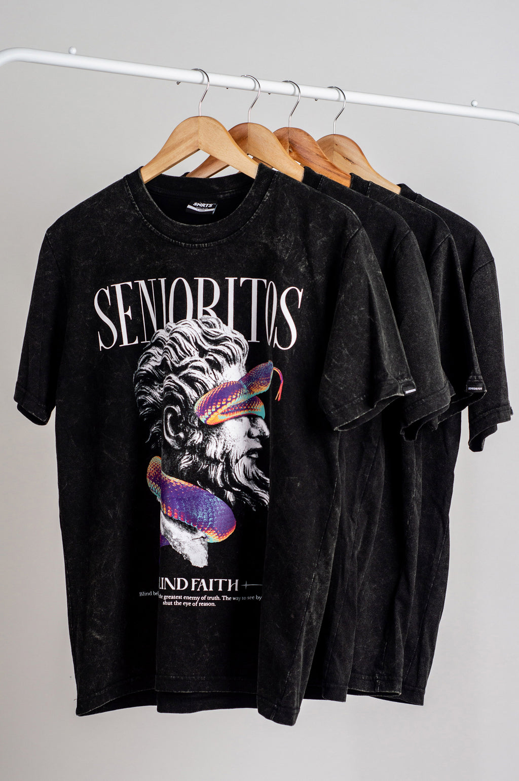 BLIND FAITH ACID OVERSIZED TEE | BLACK