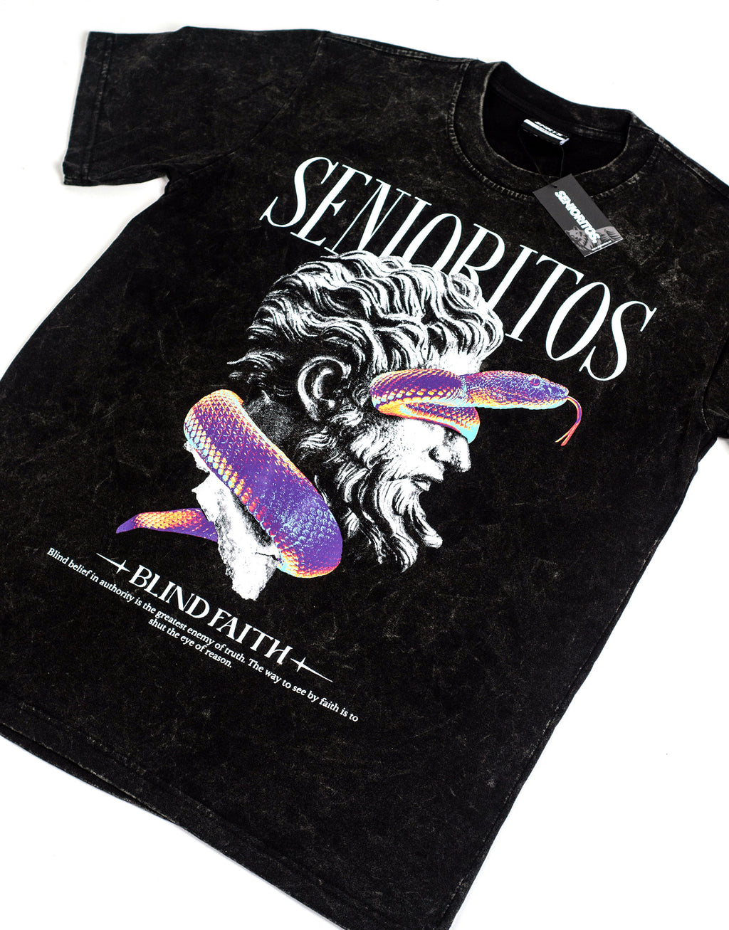 BLIND FAITH ACID OVERSIZED TEE | BLACK