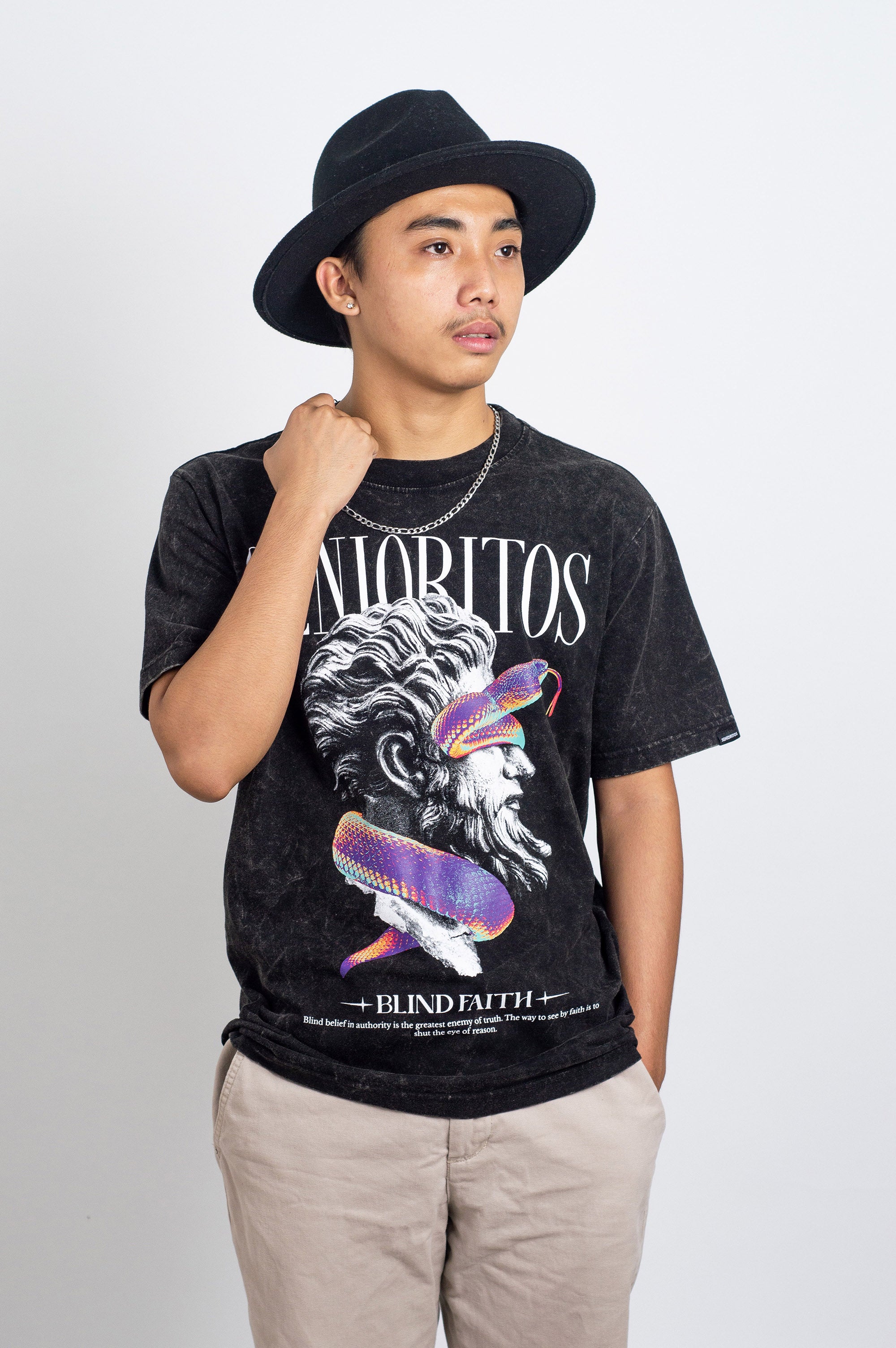 BLIND FAITH ACID OVERSIZED TEE | BLACK