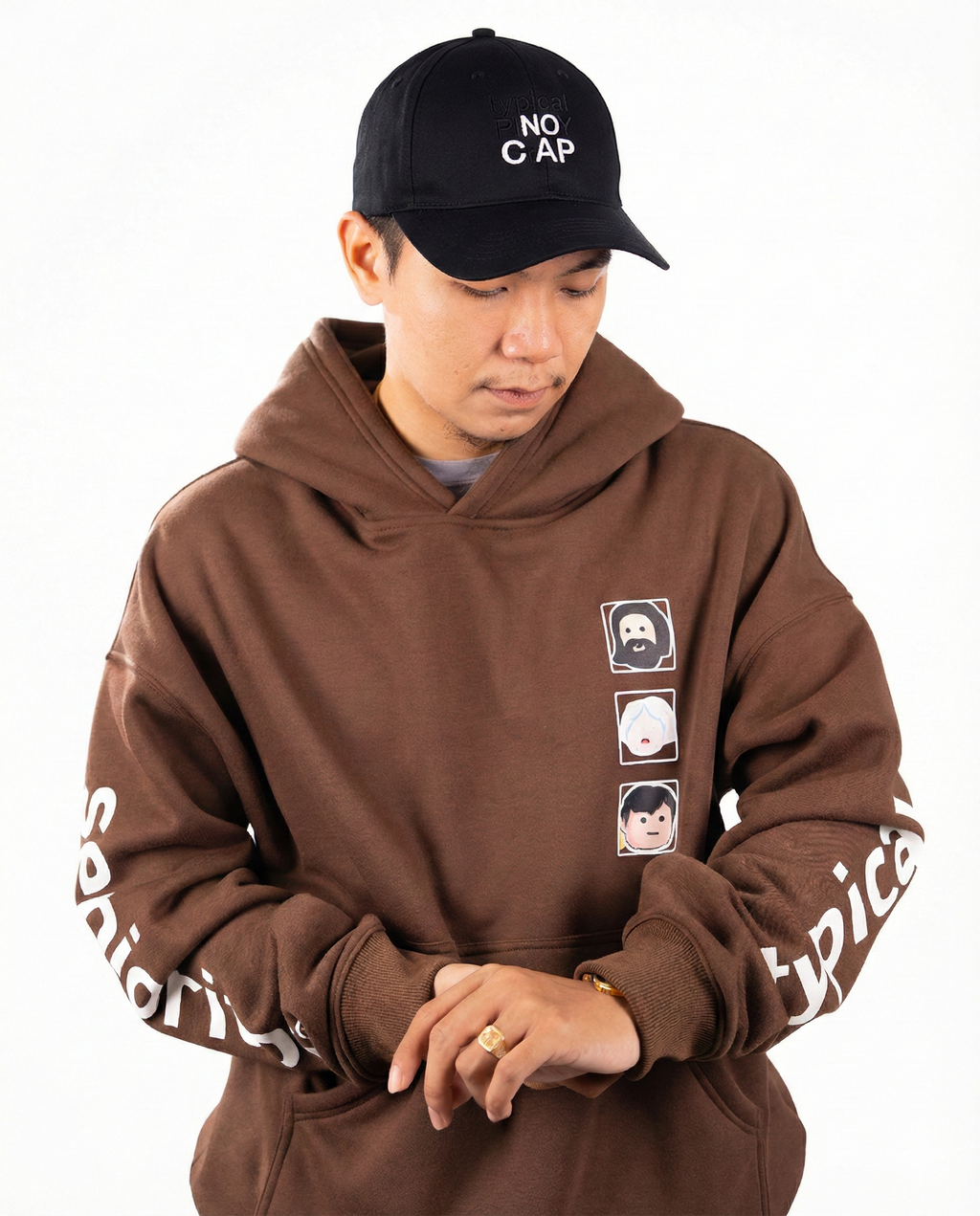 TPC HOODIE+CAP BUNDLE | CHOCO BROWN | TPCxSENIORITOS® COLLABORATION
