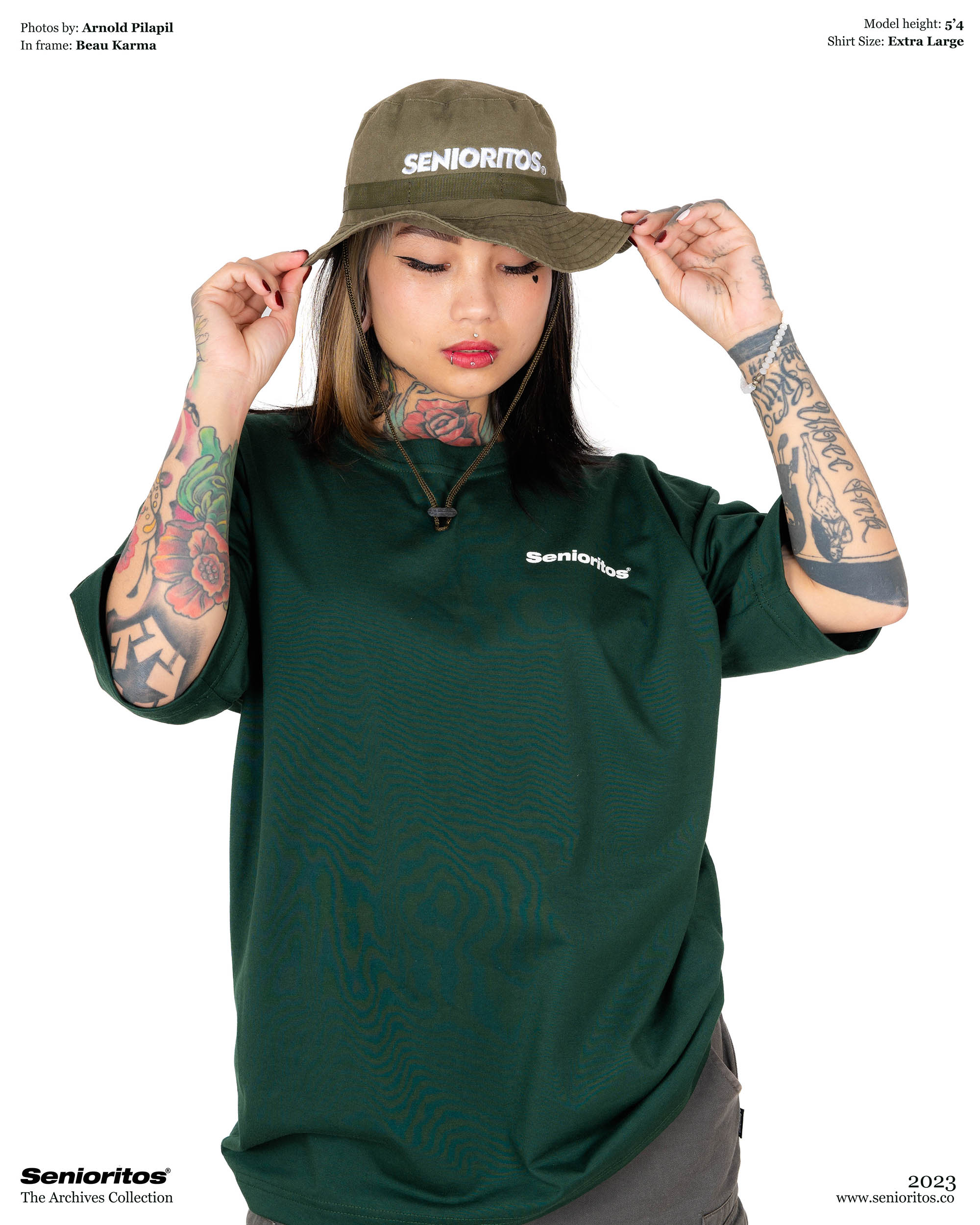 ITALIC TEE | GREEN