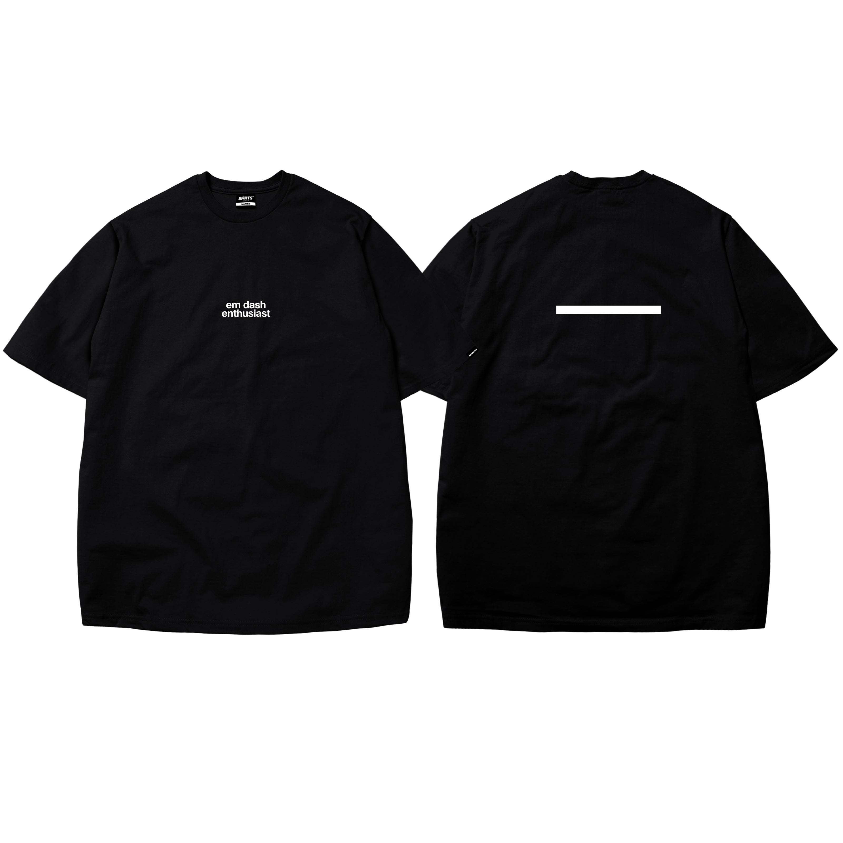 EM DASH ENTHUSIAST TEE | BLACK