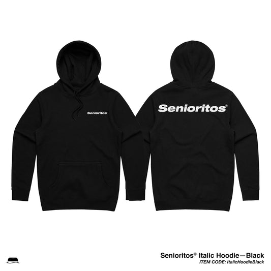 ITALIC HOODIE | BLACK