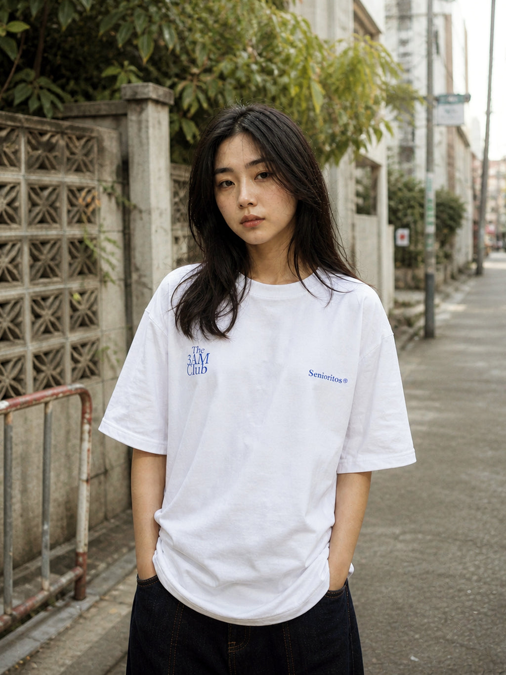 3AM CLUB BOXY TEE | CLEAR WHITE